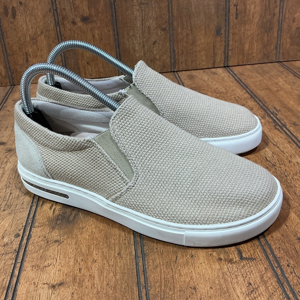 Birkenstock Bend Low Slip On Sneakers Womens EU 39 US 8 Brown Knit Suede 092202